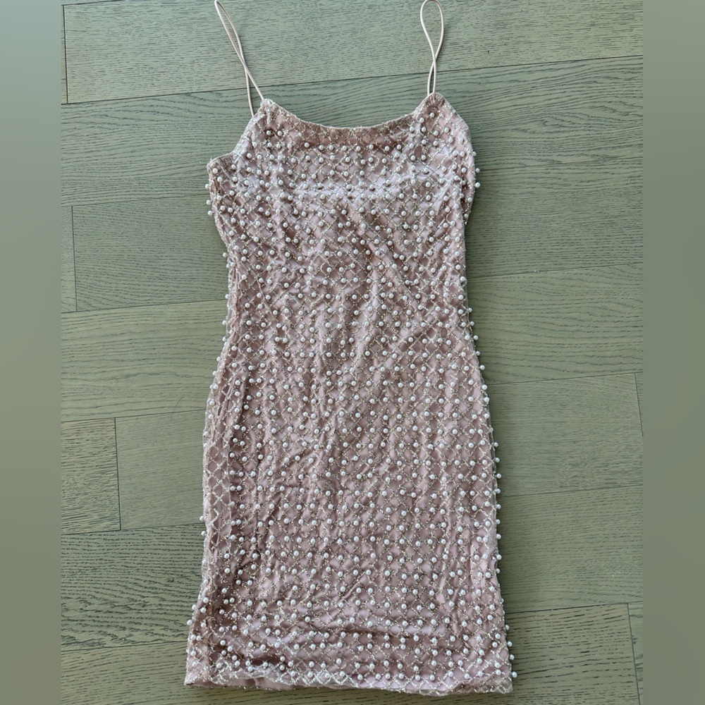 Roxy Rose gold dress (SMALL)